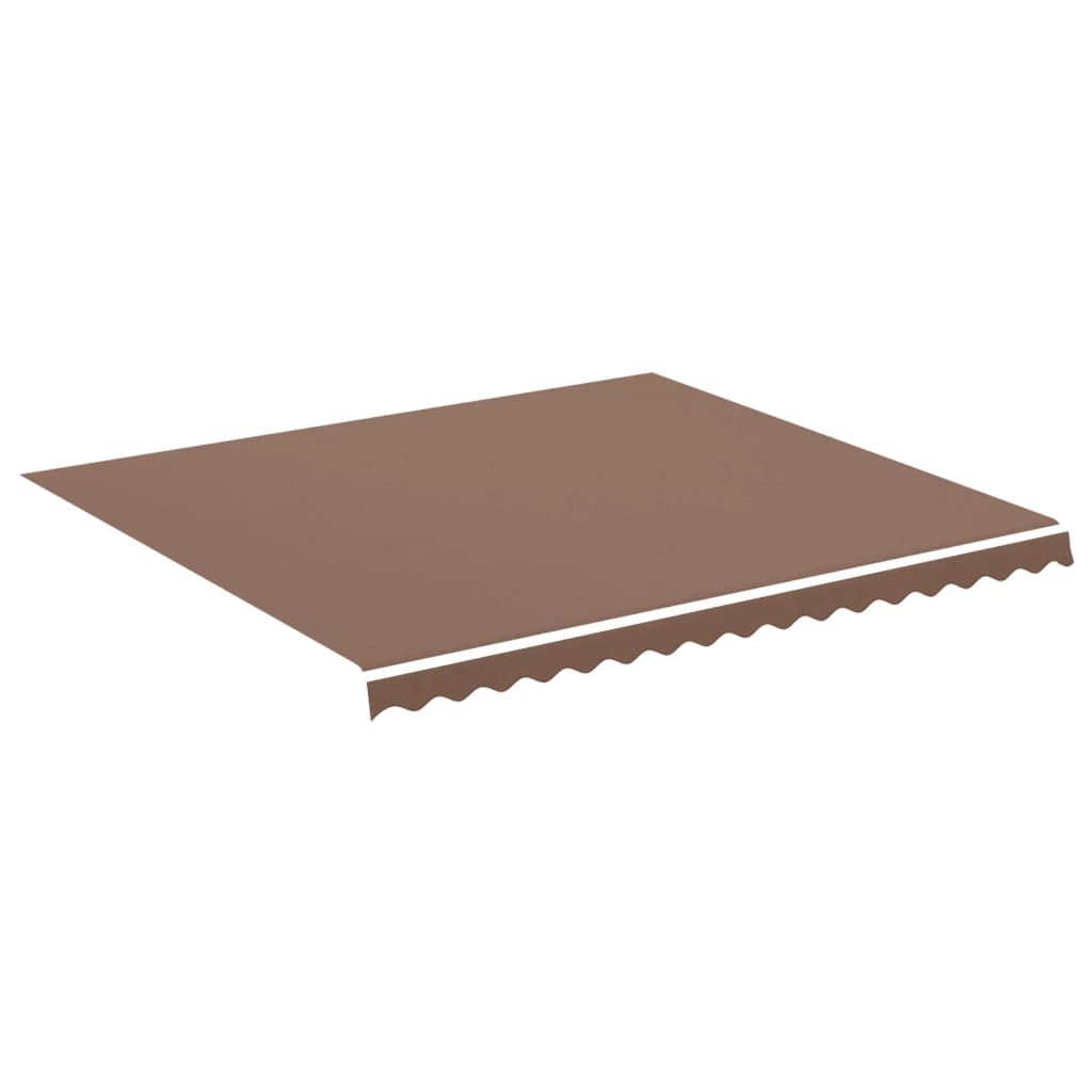 Tissu de remplacement de Vidaxl pour Luifel 4x3,5 m brun