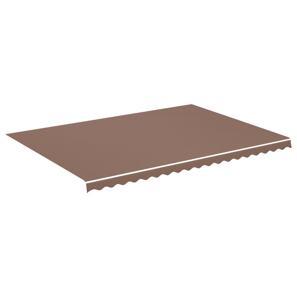 Tissu de remplacement de Vidaxl pour Luifel 5x3,5 m brun