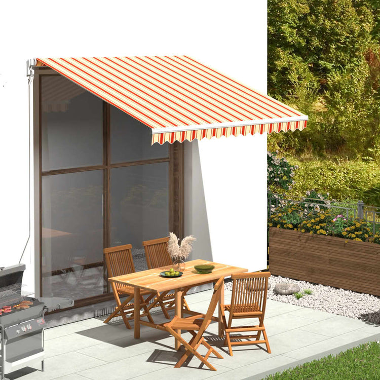 Tissu de remplacement de Vidaxl pour Luifel 3x2,5 m jaune et orange