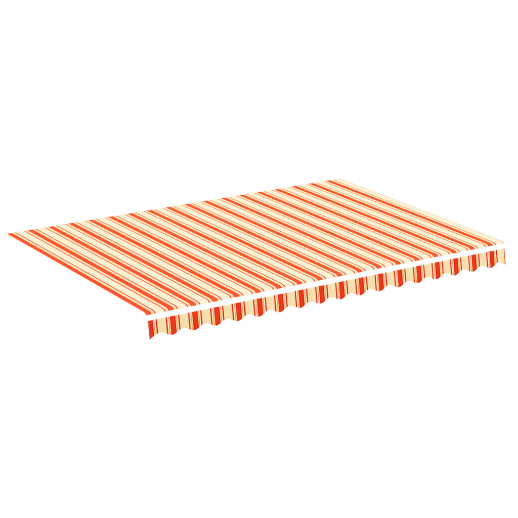 Tissu de remplacement de Vidaxl pour Luifel 3,5x2,5 m jaune et orange