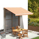 Tissu de remplacement de Vidaxl pour Luifel 3,5x2,5 m jaune et orange