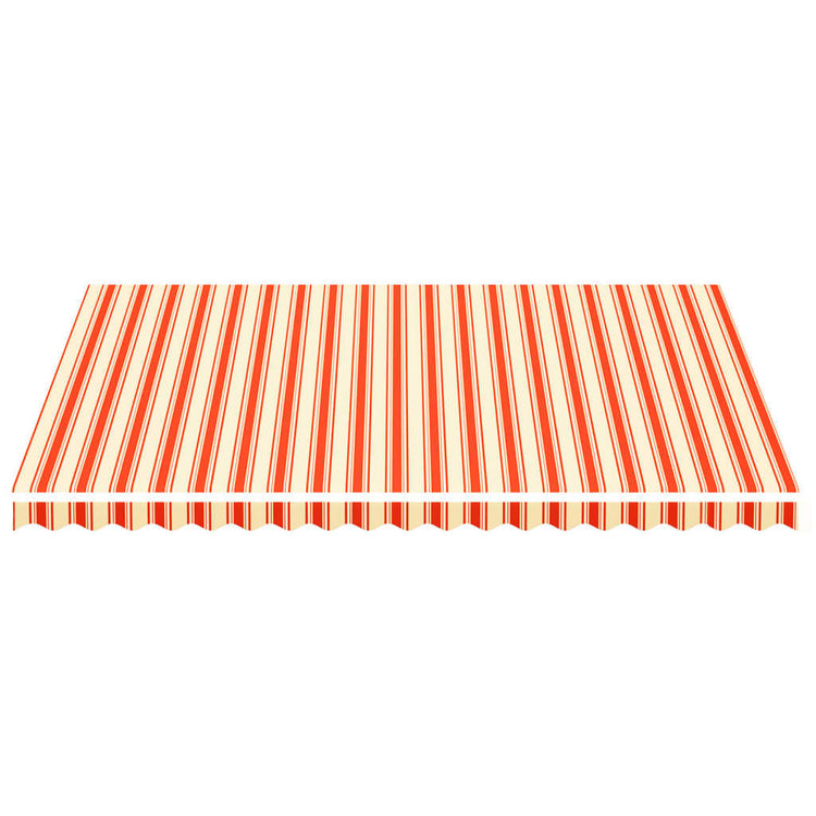 Tissu de remplacement de Vidaxl pour Luifel 4,5x3,5 m jaune et orange