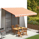 Tissu de remplacement de Vidaxl pour Luifel 4,5x3,5 m jaune et orange