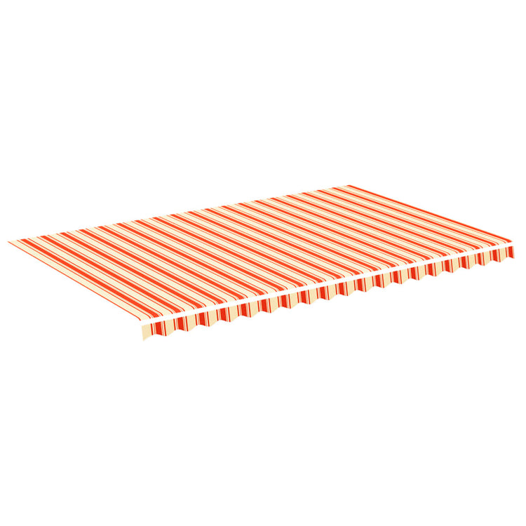 Tissu de remplacement de Vidaxl pour Luifel 5x3 m jaune et orange