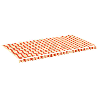 Tissu de remplacement de Vidaxl pour Luifel 6x3 m jaune et orange