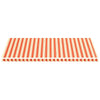 Tissu de remplacement de Vidaxl pour Luifel 6x3 m jaune et orange