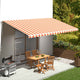 Tissu de remplacement de Vidaxl pour Luifel 6x3 m jaune et orange