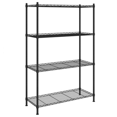 Vidaxx étagère de rangement 4 couches 200 kg 90x35x137 cm noir