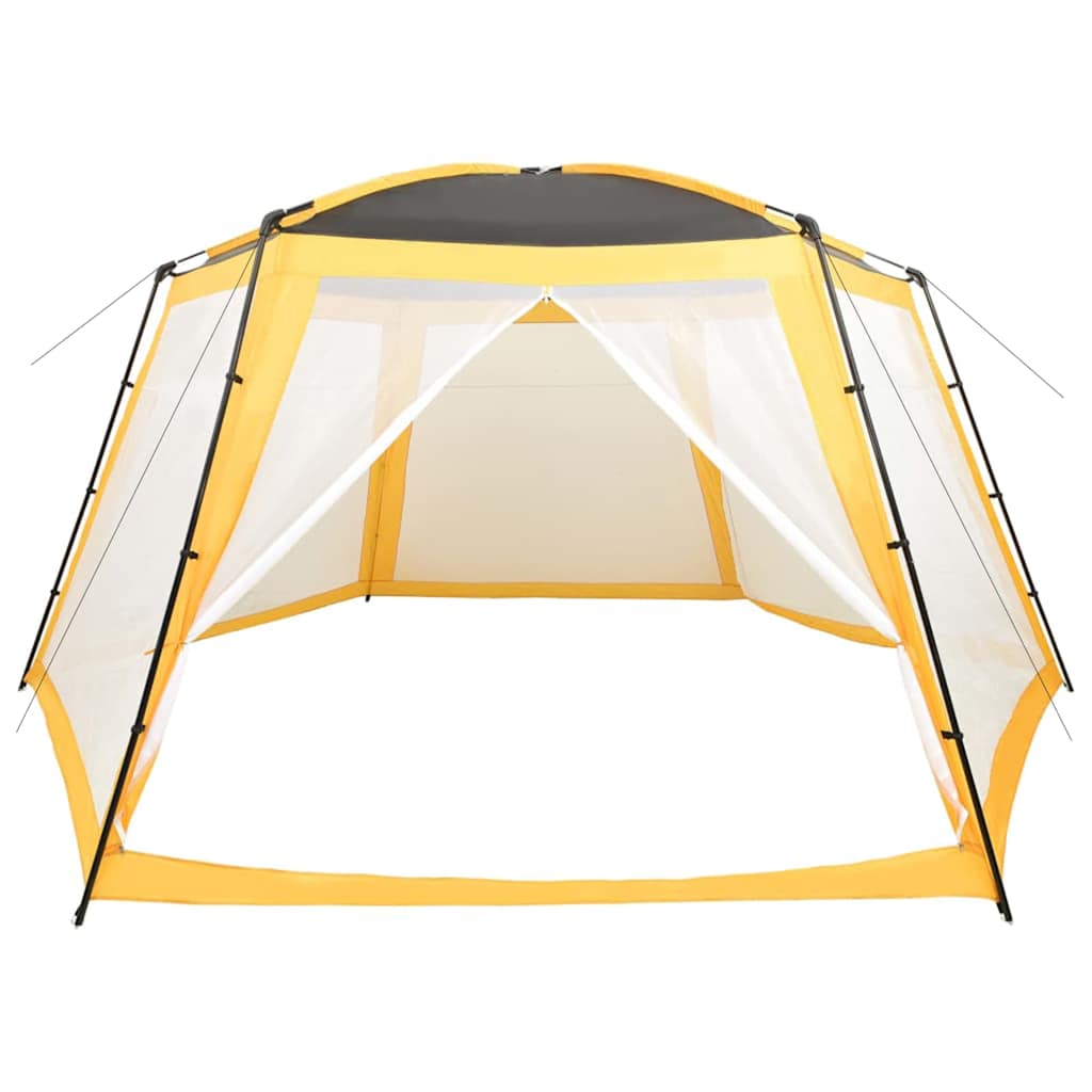 Tente de piscine Vidaxl 660x580x250 cm Tissu jaune