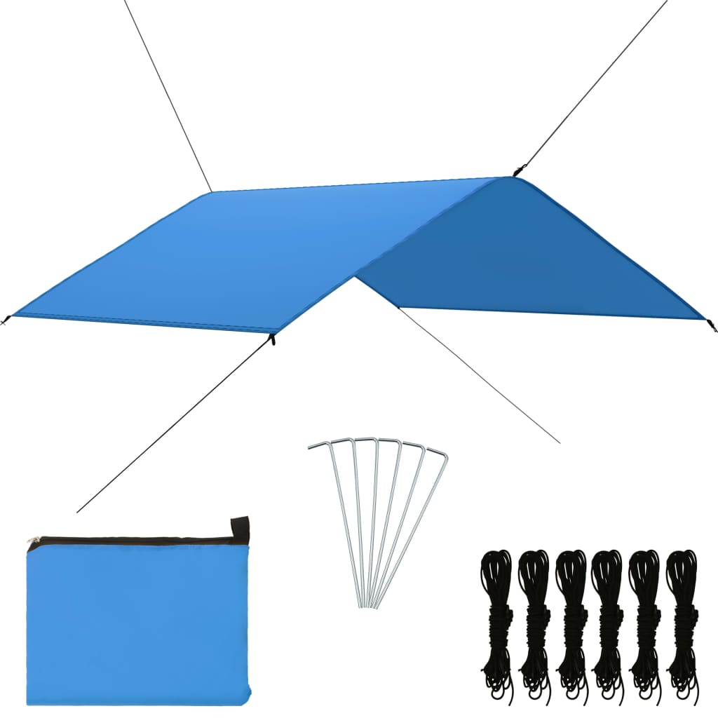 Vidaxl Couverture voile 4x4 m bleu