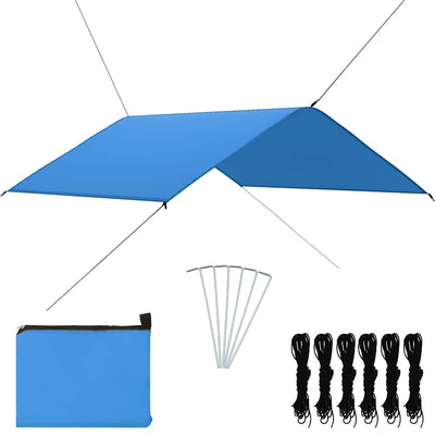 Vidaxl Couverture voile 4x4 m bleu