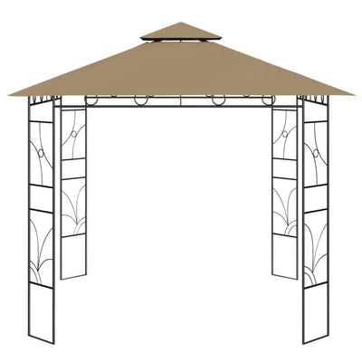 Vidaxl Arbor 160 g m² 3x3x2,7 m taupe