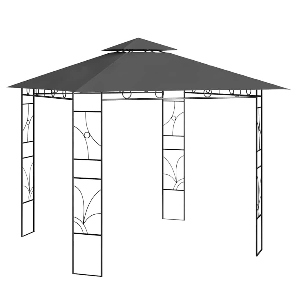 Vidaxl Arbor 160 g m² 3x3x2,7 m anthracite -colored