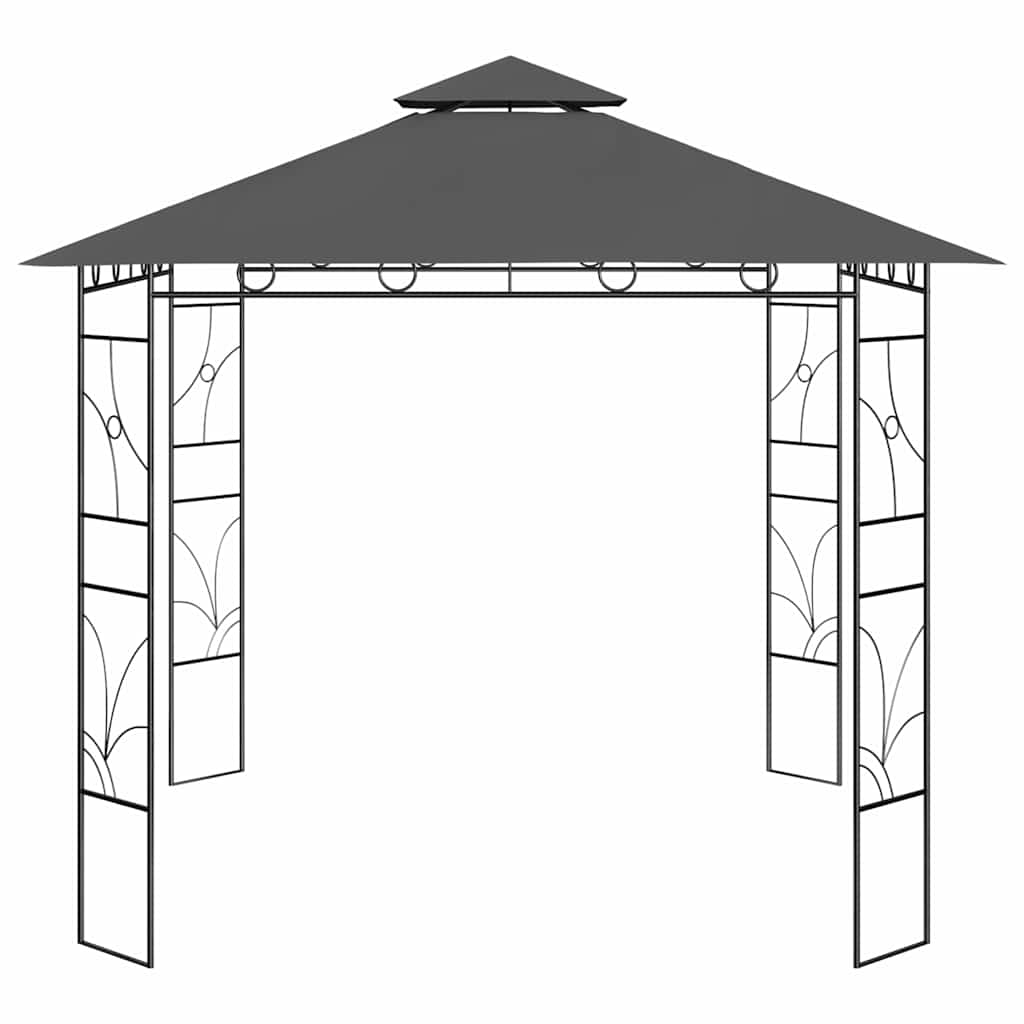 Vidaxl Arbor 160 g m² 3x3x2,7 m anthracite -colored