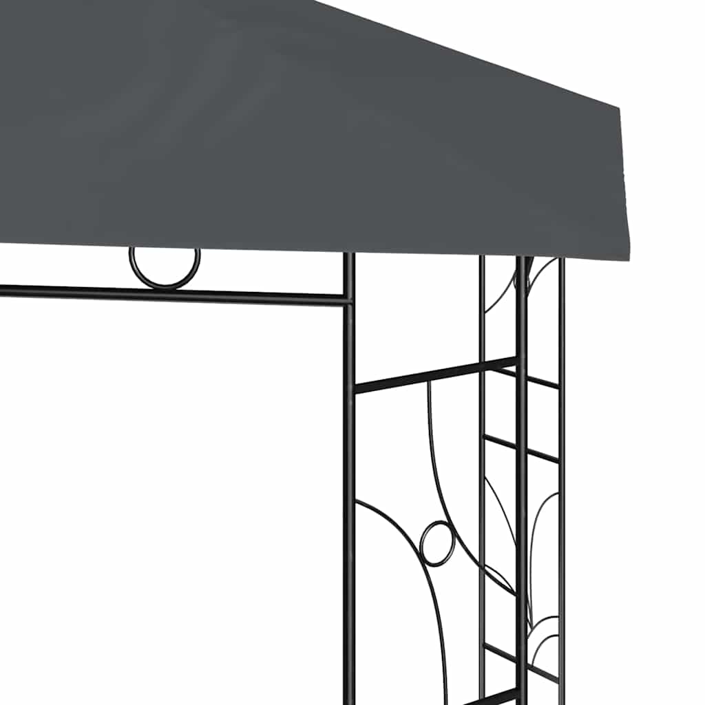 Vidaxl Arbor 160 g m² 3x3x2,7 m anthracite -colored
