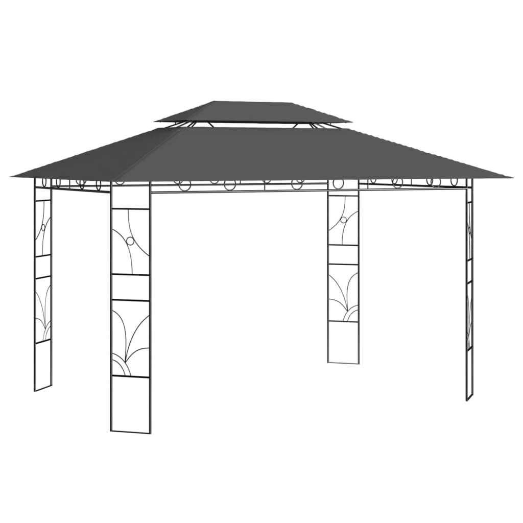 Vidaxl Arbor 160 g m² 4x3x2,7 m anthracite -colored