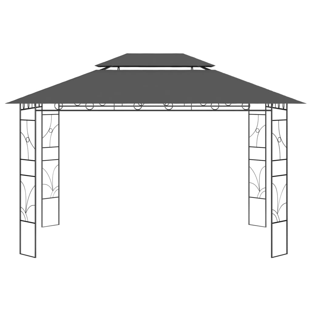 Vidaxl Arbor 160 g m² 4x3x2,7 m anthracite -colored