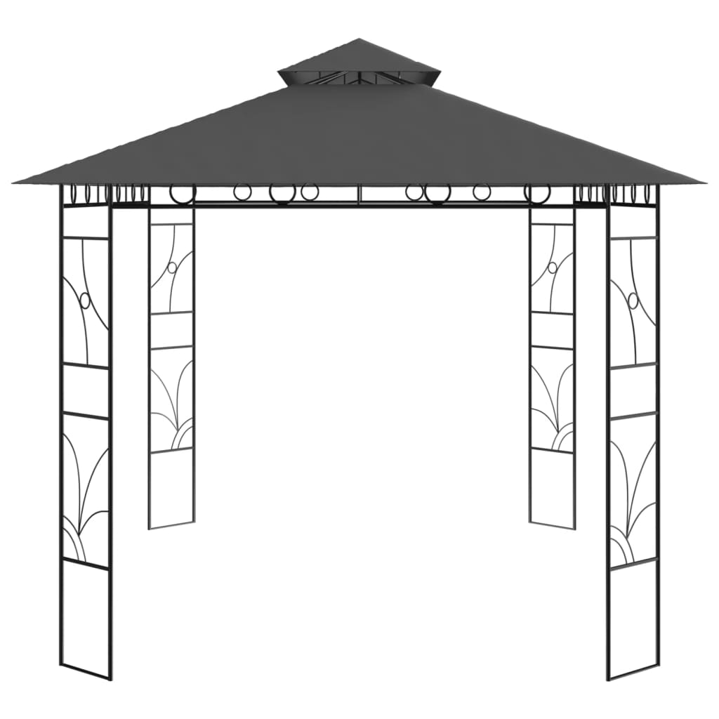 Vidaxl Arbor 160 g m² 4x3x2,7 m anthracite -colored