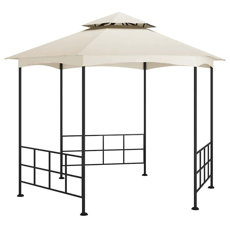 Gazebo Vidaxx avec parois latérales 3,1x2,7 m couleur crème