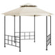 Gazebo Vidaxx avec parois latérales 3,1x2,7 m couleur crème