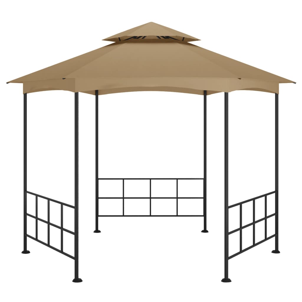 Tonnelle Vidaxx avec parois latérales 3,1x2,7 m taupe