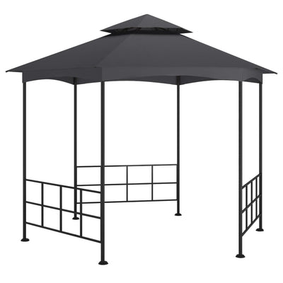 Arbor vidaxl avec parois latérales 3,1x2,7 m anthracite -colored
