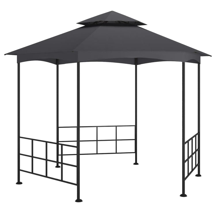 Arbor vidaxl avec parois latérales 3,1x2,7 m anthracite -colored