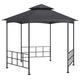 Arbor vidaxl avec parois latérales 3,1x2,7 m anthracite -colored