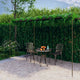 Vidaxl tuinpergola 6x3x2,5 m de fer marron antique