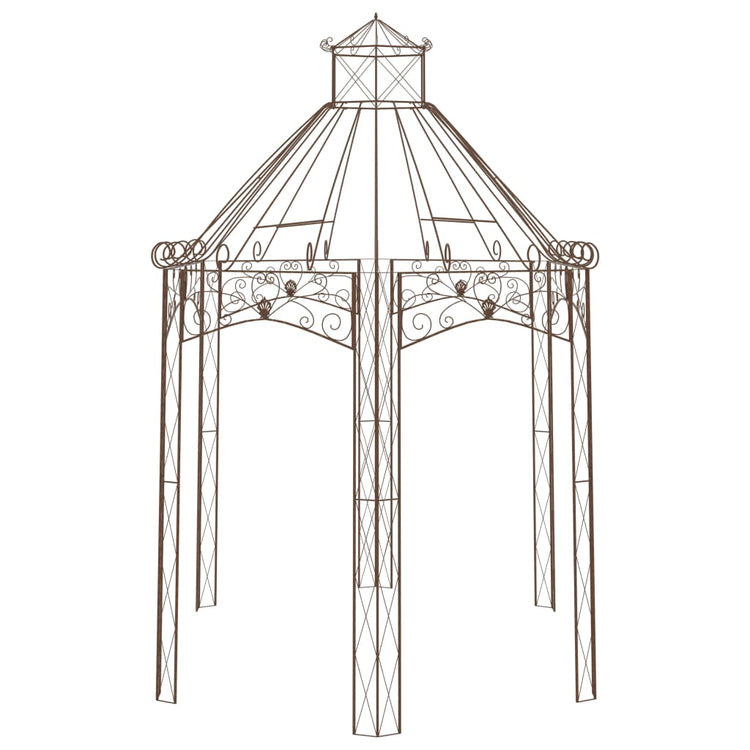 Vidaxl Garden Pavilion 400x258x378 cm Fer Antique brun