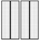 Rideaux de porte d'insectes vidaxl 2 pcs magnétiques 210x90 cm noir