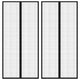 Rideaux de porte insecte vidaxl 2 pcs magnétiques 220x110 cm noirs