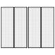 Rideaux de porte insecte vidaxl 2 pcs magnétiques 220x130 cm noirs