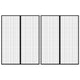 Rideaux de porte insecte vidaxl 2 pcs magnétiques 230x160 cm noirs