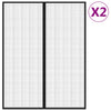 Rideaux de porte insecte vidaxl 2 pcs magnétiques 230x160 cm noirs