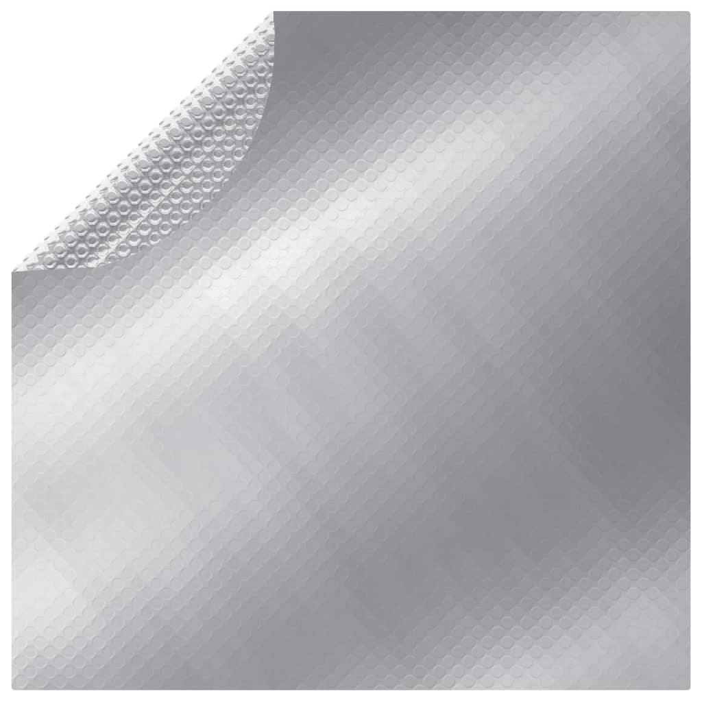 Couvercle de piscine Vidaxl 210 cm PE argent coloré