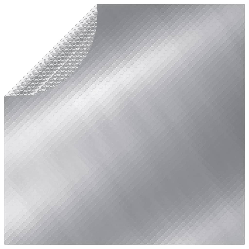 Couvercle de piscine vidaxl 356 cm PE argent coloré