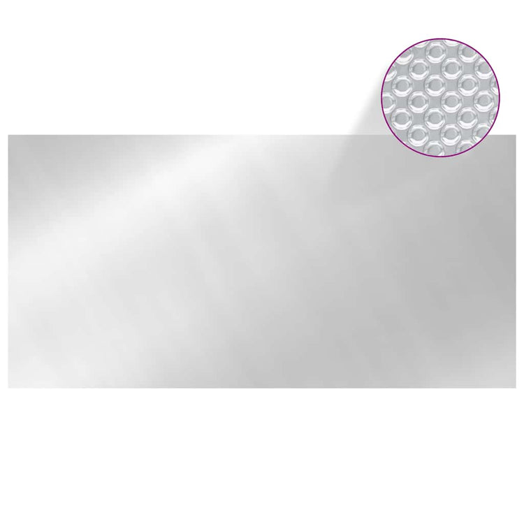 Couvercle de piscine vidaxl 549x274 cm PE argent coloré