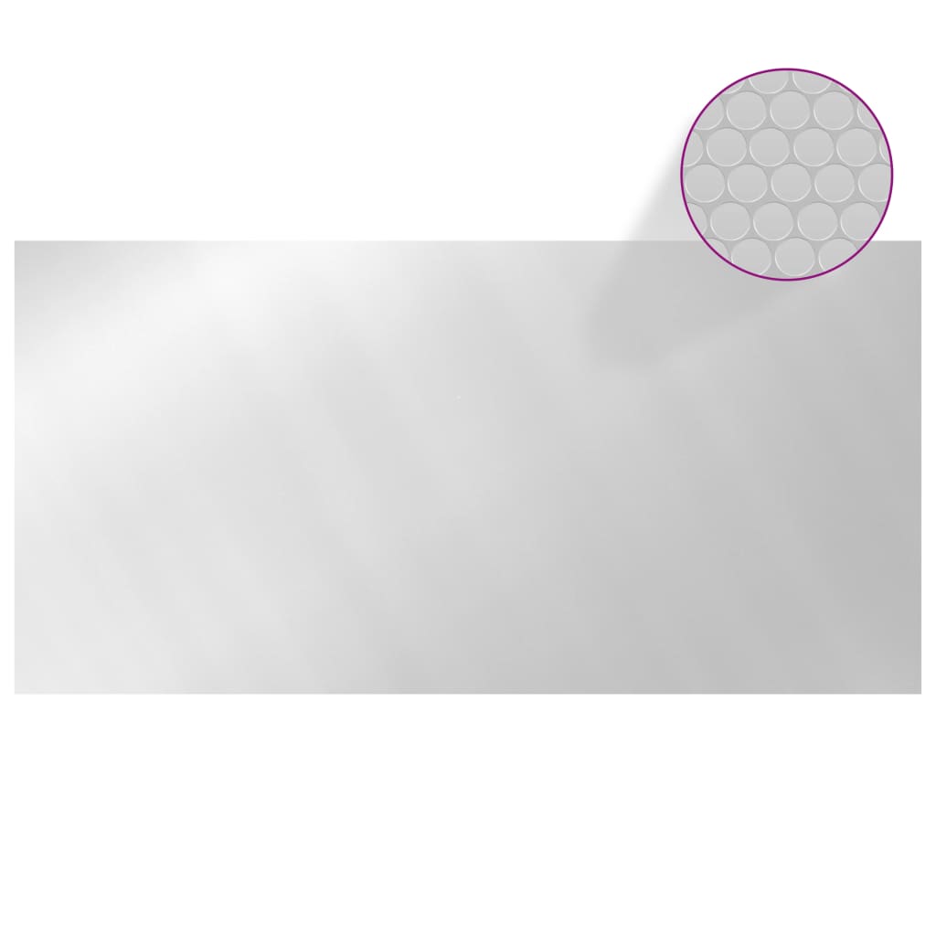 Couvercle de piscine vidaxl 400x200 cm PE argent coloré
