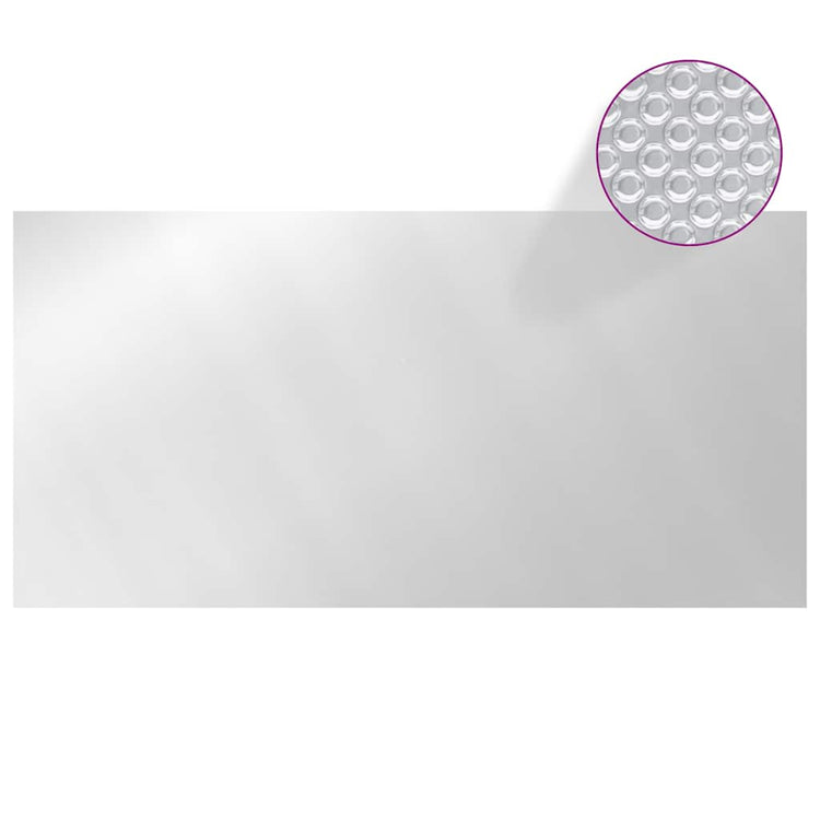 Couvercle de piscine vidaxl 488x244 cm PE argent coloré