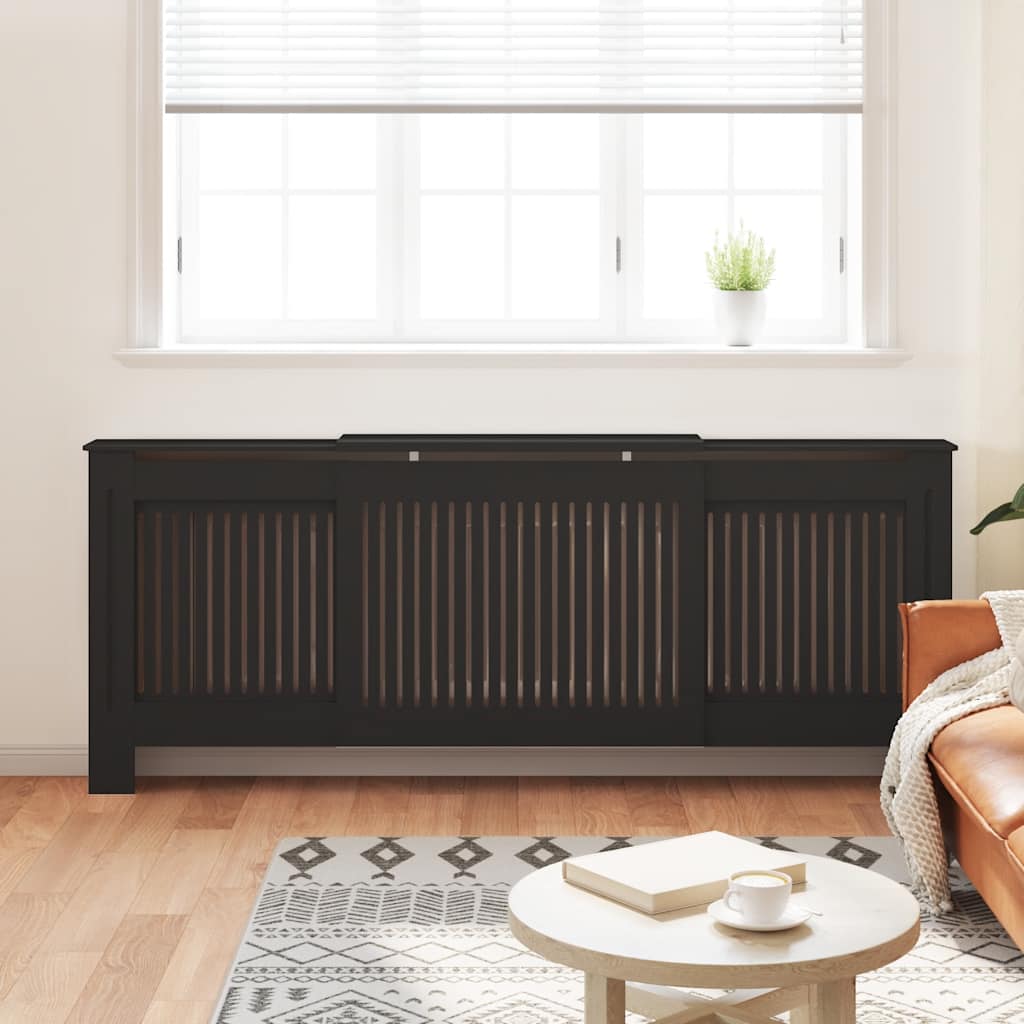 Construction de radiatorom vidaxl 205 cm mdf noir
