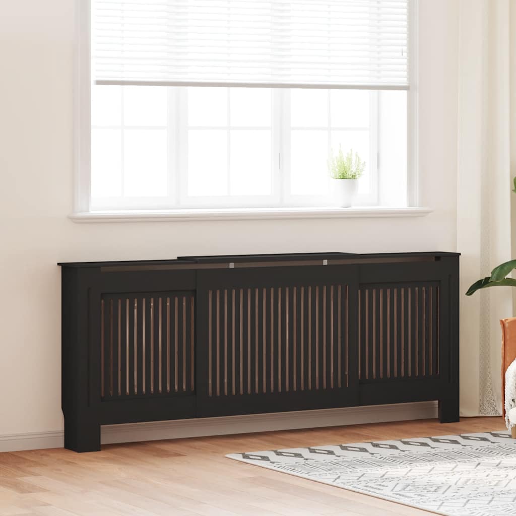 Construction de radiatorom vidaxl 205 cm mdf noir