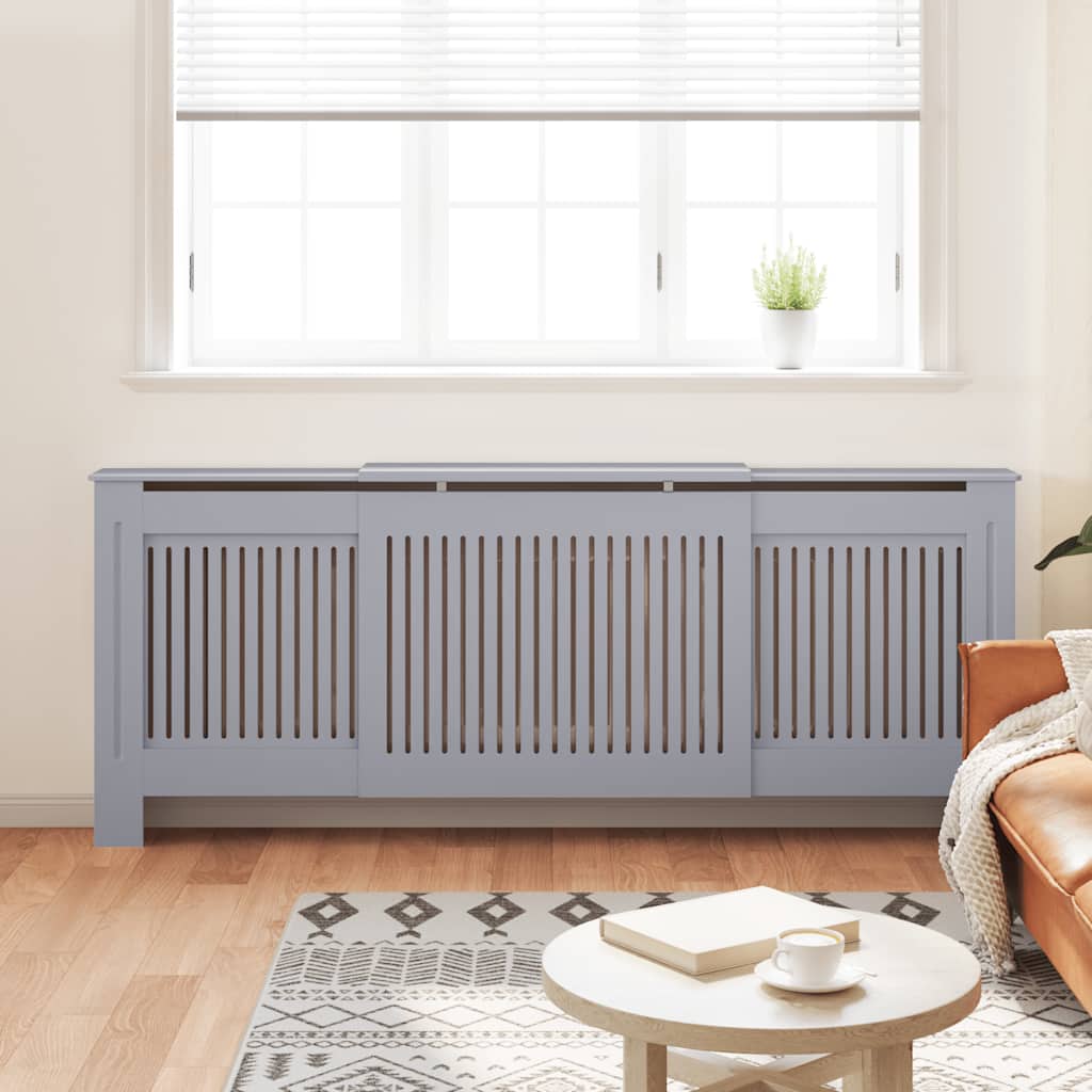 Construction de radiatorom vidaxl 205 cm mdf gris