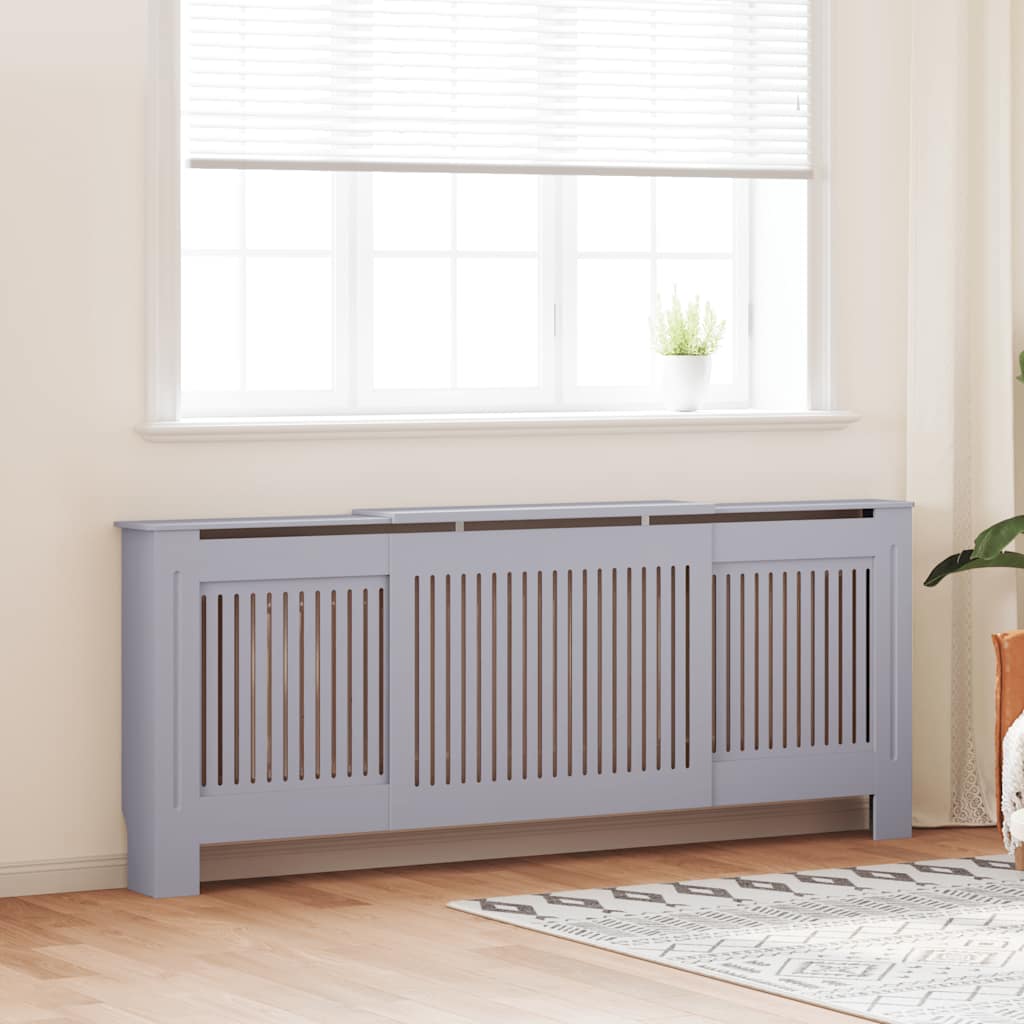 Construction de radiatorom vidaxl 205 cm mdf gris
