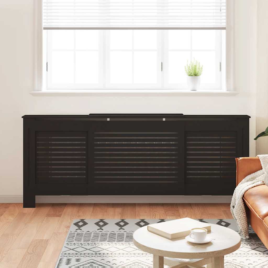 Construction de radiatorom vidaxl 205 cm mdf noir