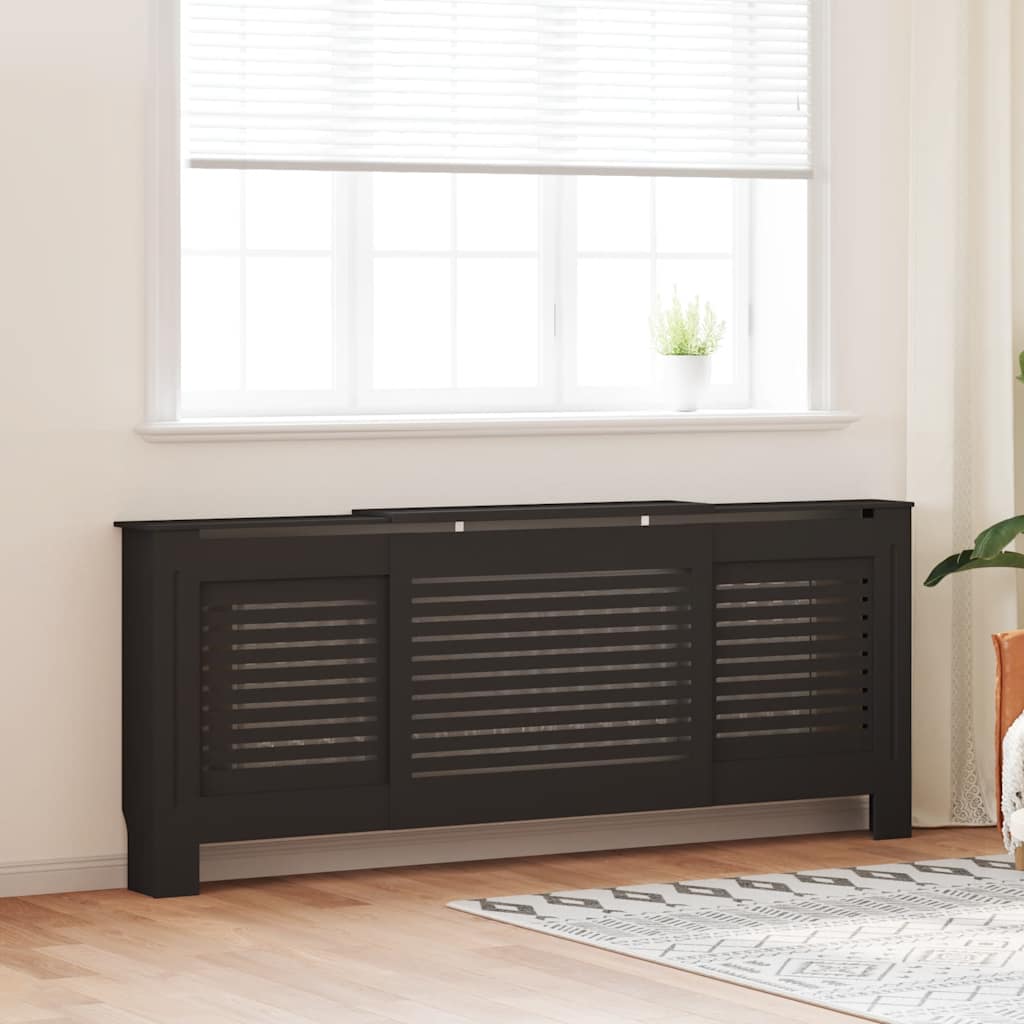Construction de radiatorom vidaxl 205 cm mdf noir