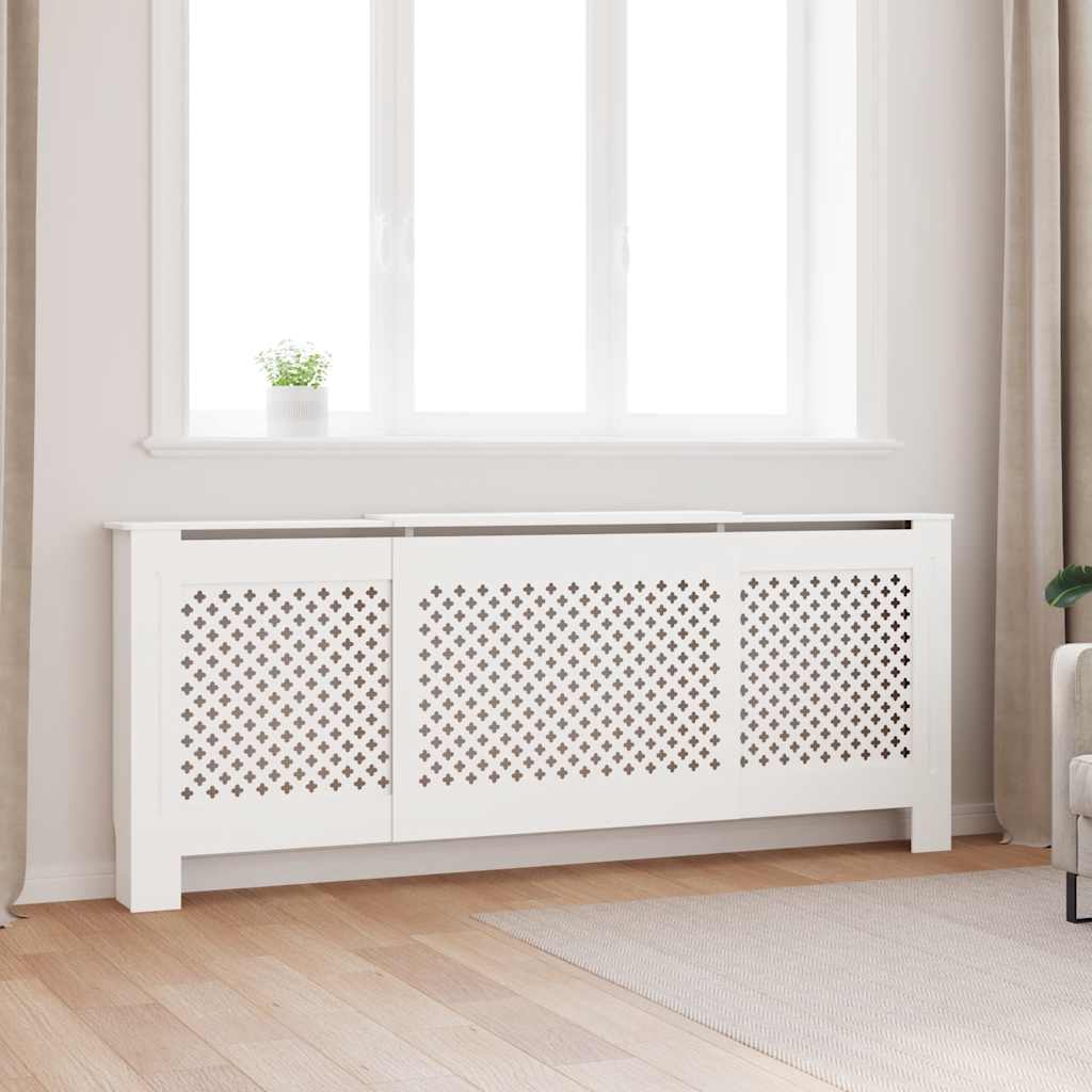 Construction de radiotorom vidaxl 205 cm mdf blanc