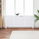 Construction de radiotorom vidaxl 205 cm mdf blanc