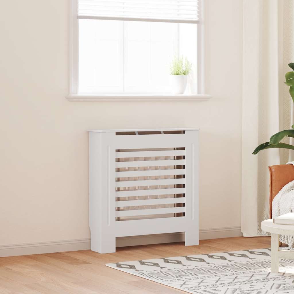 Construction de radiatorom vidaxl 78 cm mdf blanc