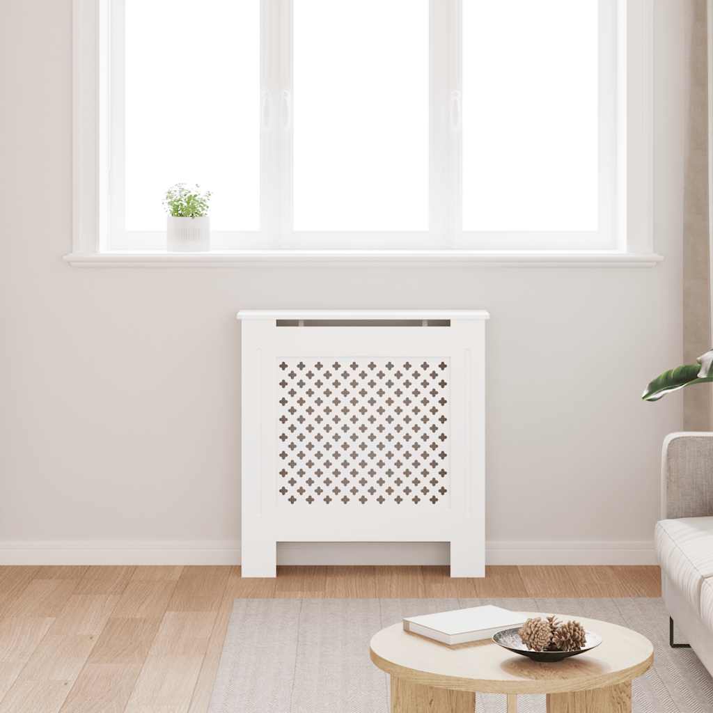Construction de radiatorom vidaxl 78 cm mdf blanc